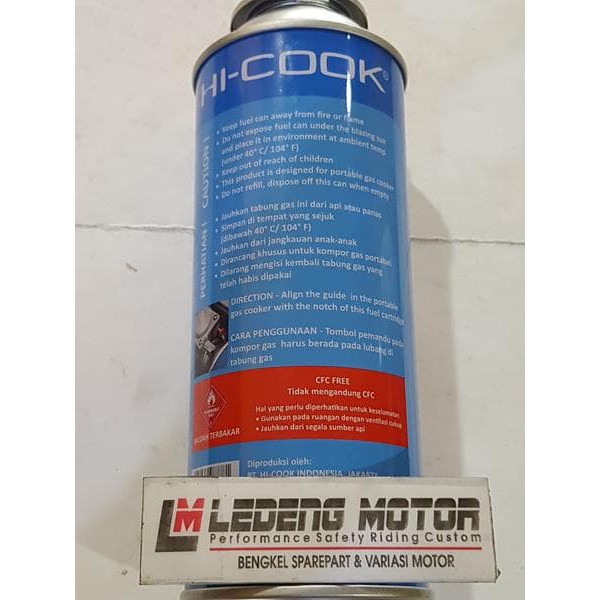 Hi-Cook Tabung Gas Mini Kompor Portable Camping Las Bakar Api 230cc #LEDENGMOTOR