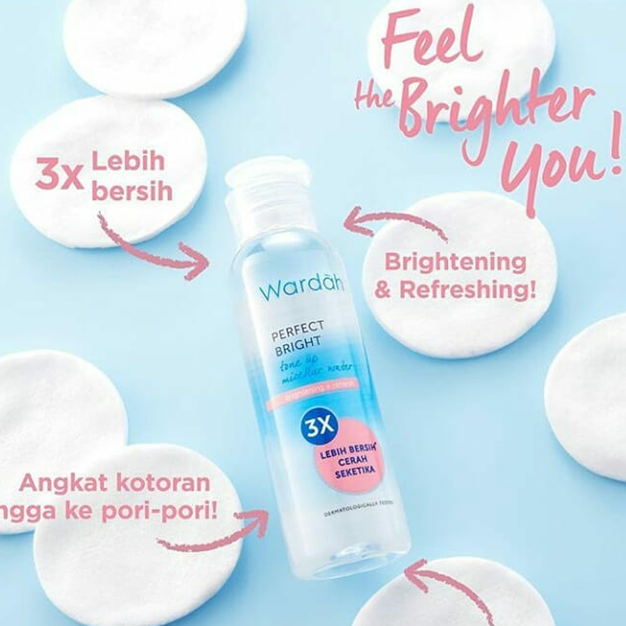 Wardah perfect broght tone up micellar water 100ml