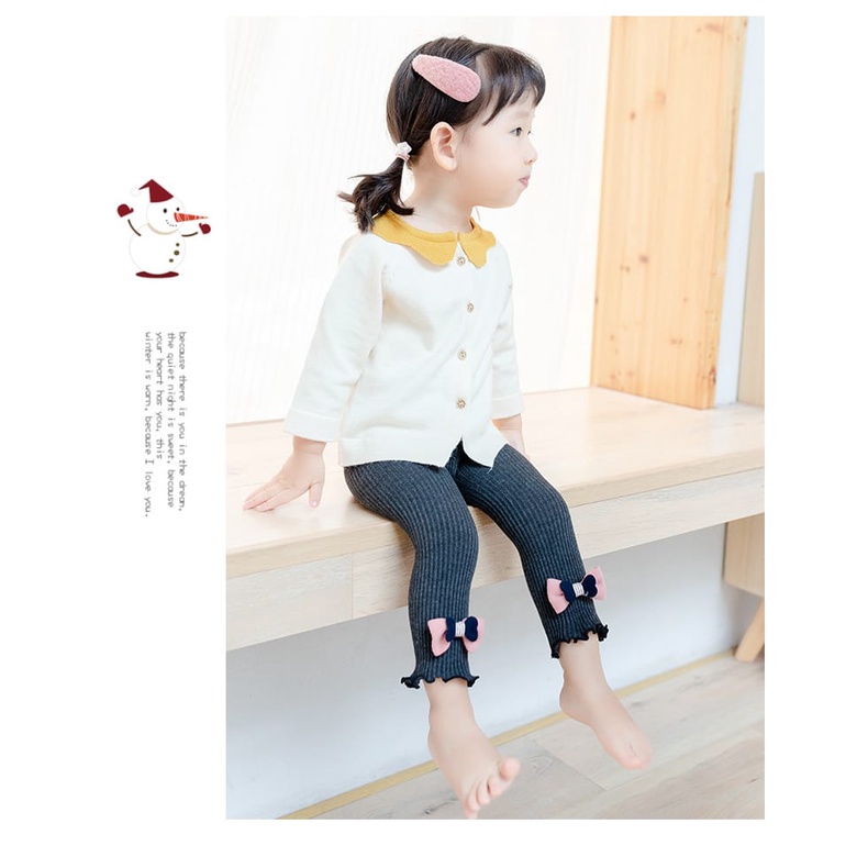 LittleAaron LEGGING ASHLEY RIBBON legging anak perempuan celana panjang import