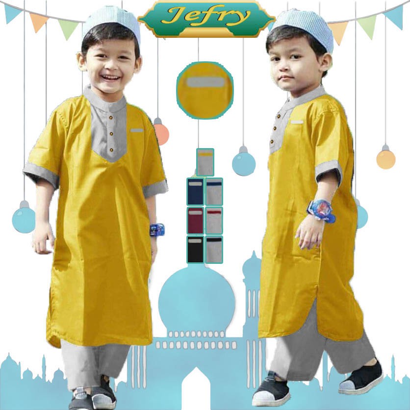 LVB Setelan Koko Anak JEFRY/Baju Setelan Anak Murah/Baju Koko Anak Laki-laki/21143 21146 21149 21151