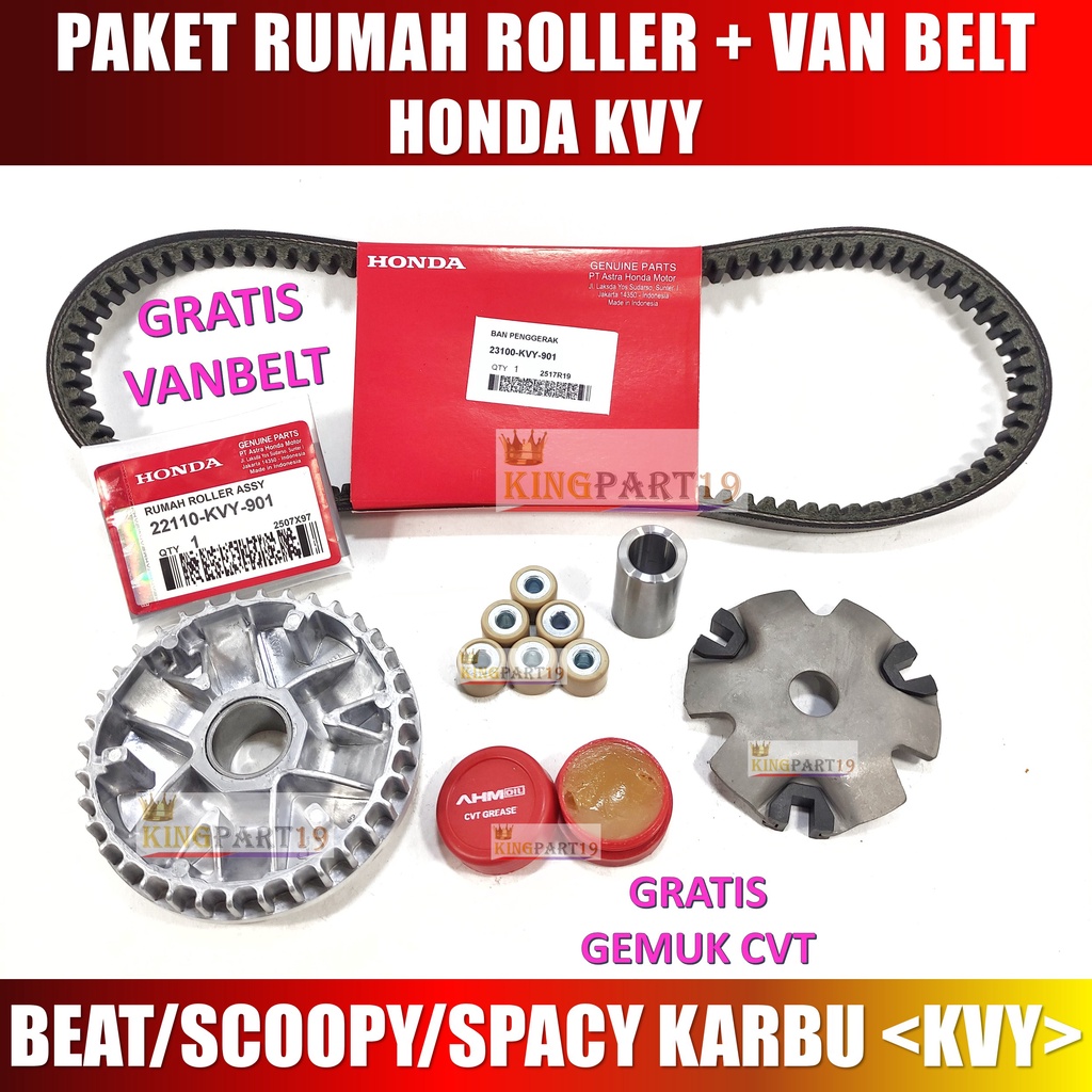 Paket Rumah Roller BEAT Karbu GRATIS VANBELT BEAT SCOOPY SPACY KARBU 22110-KVY-900