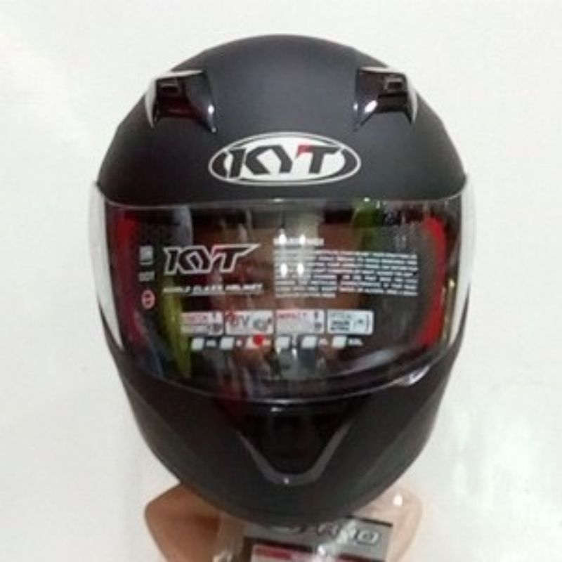 Kyt R10 Hitam Doff Visor Bening