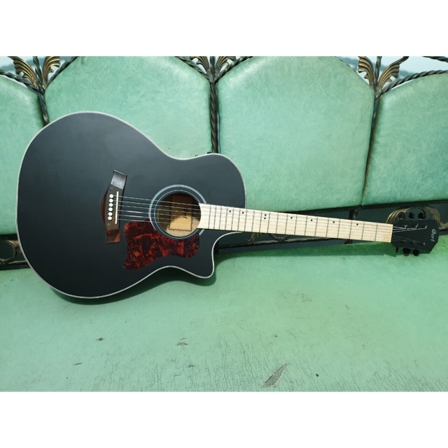 Gitar Akustik Elektrik Merk Cort Warna Blackdoff EQ TUNER Murah Jakarta