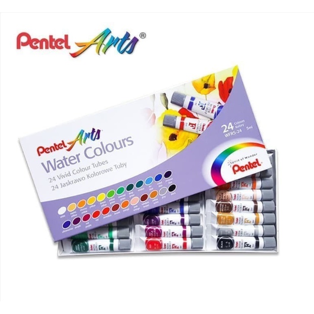 

Cat Air Pentel Water Color 24 Warna Set Paint Lukis Watercolor WFRS-24