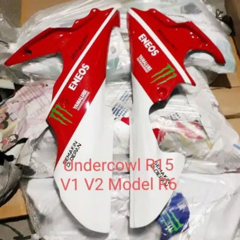 Undercowl R15 old model R6 Undercowl R15 v2 v1 UC R15 Sambungan fairing Tutup mesin