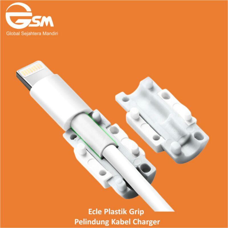 Ecle Plastik Grip Pelindung Kabel Charger