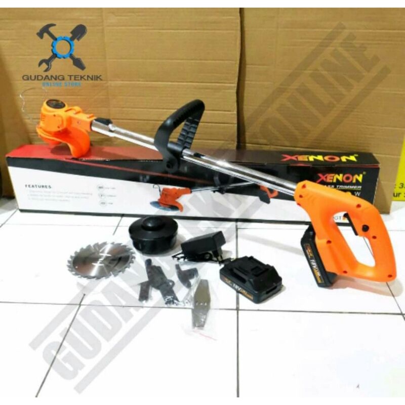 Xenon CDGT-720 / Mesin Potong Rumput Baterai 18V Cordless Grass Trimmer Xenon CGDT720 murah dan berk
