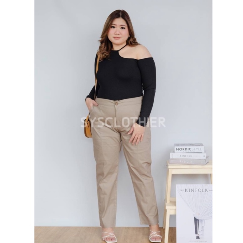 CELANA PANJANG WANITA LONG PERU PANTS MOCCA