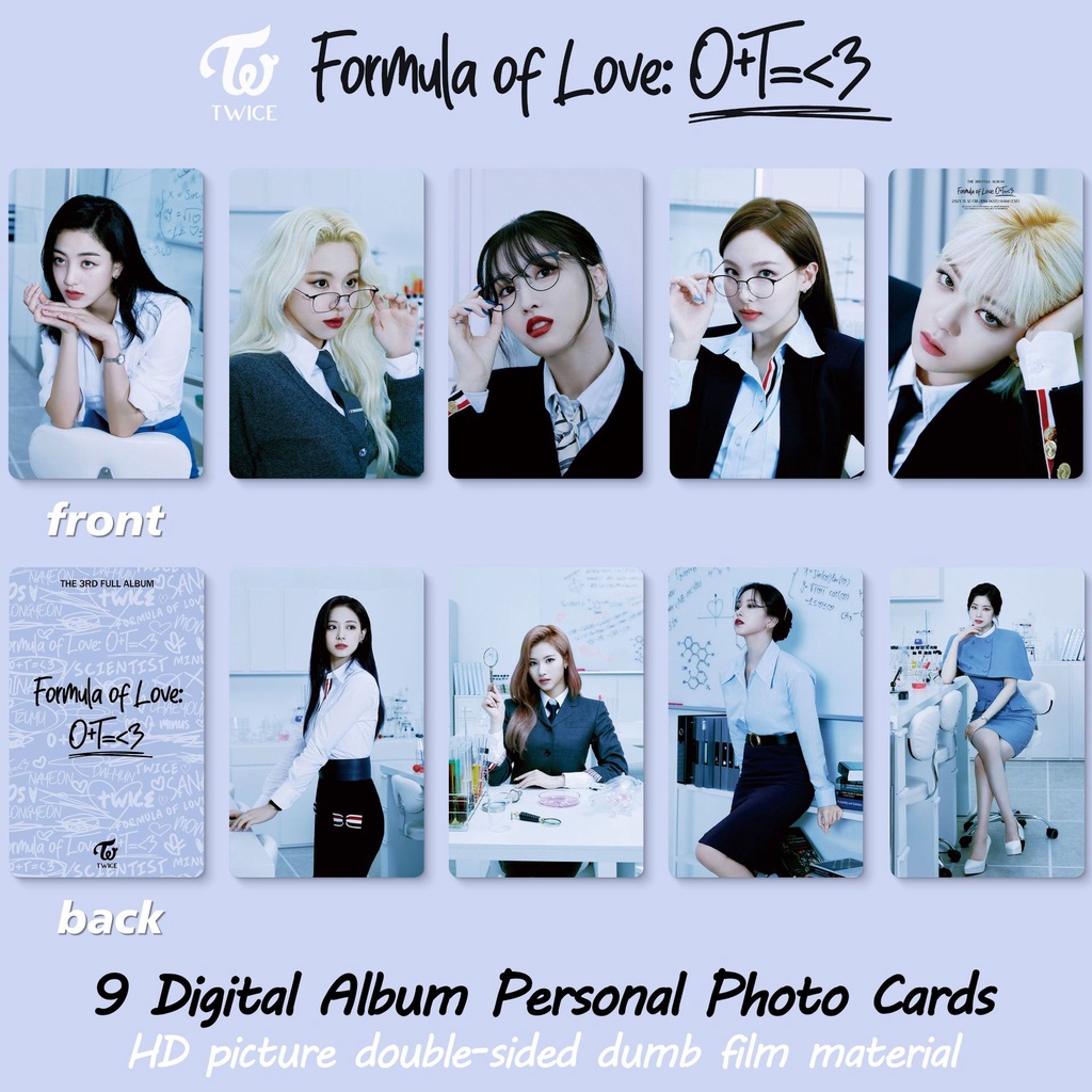 8pcs Kartu Lomo Foto Kpop Twice Aespa Album 2022 SMTOWN Formula Of Love