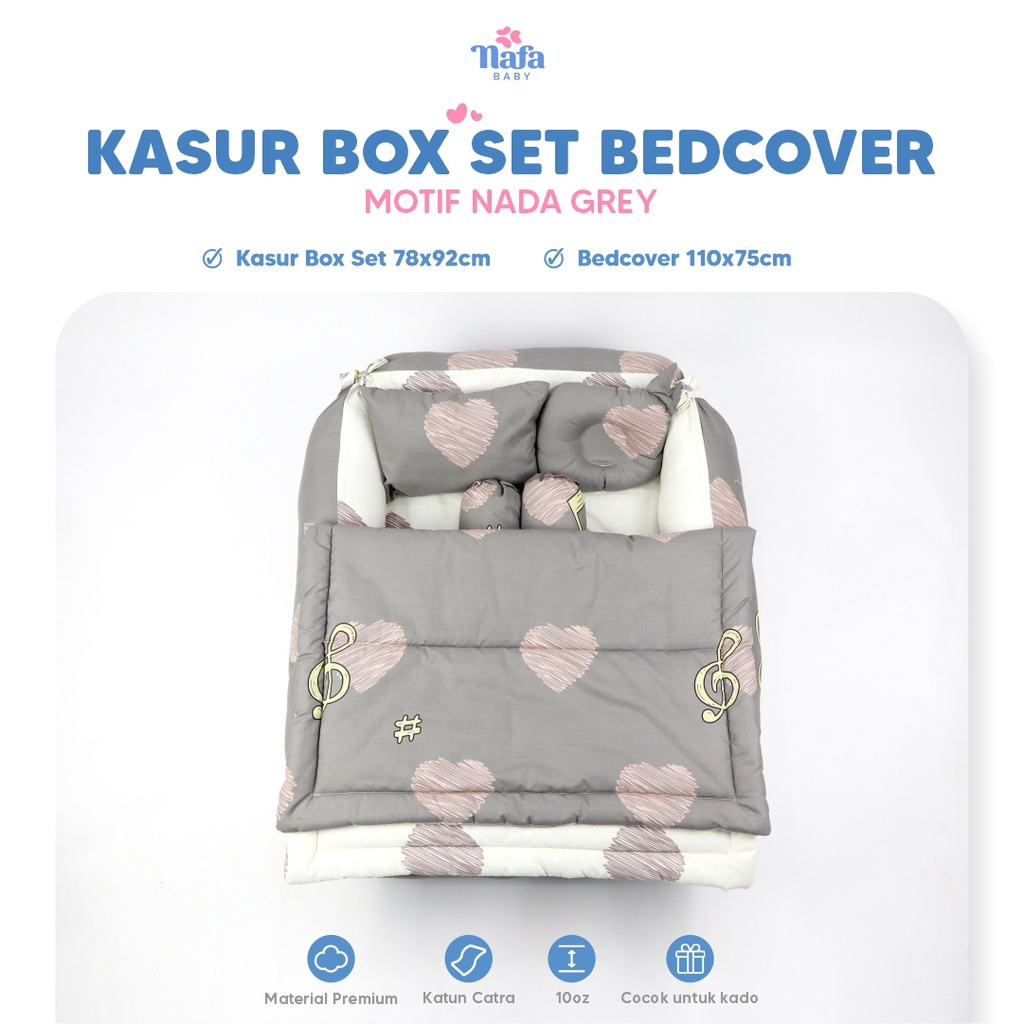 NAFA BABY - Kasur Bayi Box Include Bedcover Bayi | Perlengkapan Tidur Bayi