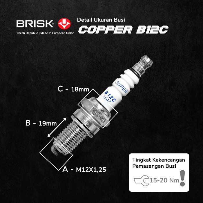 BUSI MOTOR BRISK COPPER B12C