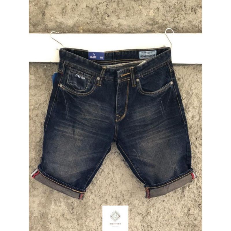 Celana Pendek Jeans Pria Casual Bomboogiee BM Original dan super premium Murah Meriah/ celana distro super premium pria