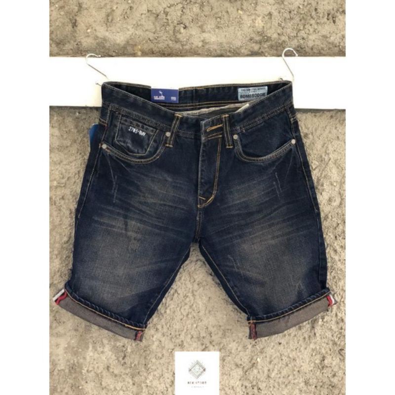 Celana Pendek Jeans Pria Casual Bomboogiee BM Original dan super premium Murah Meriah/ celana distro super premium pria