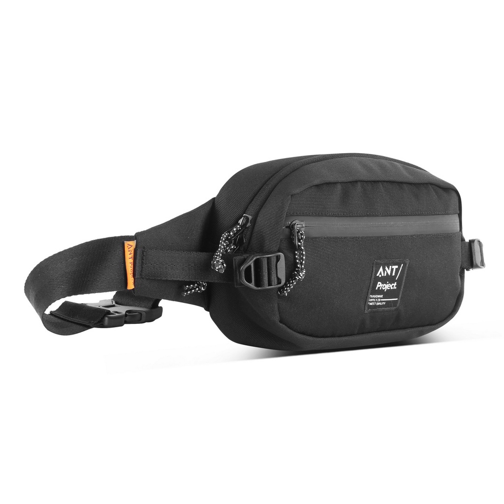 ANT PROJECT - Waistbag LICHT Full Black - Tas Pinggang