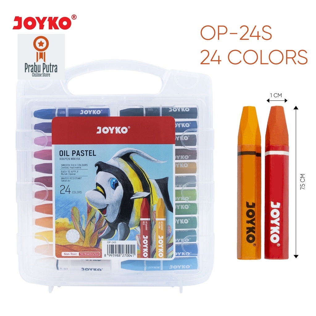 

Joyko-Krayon Joyko 24 Warna/Crayon Oil Pastel Joyko 24 Colors