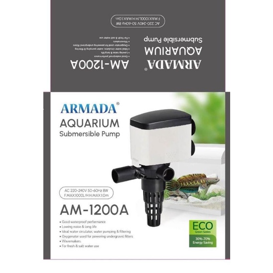 mesin aquarium AM 1200A - Pompa sirkulasi aquarium
