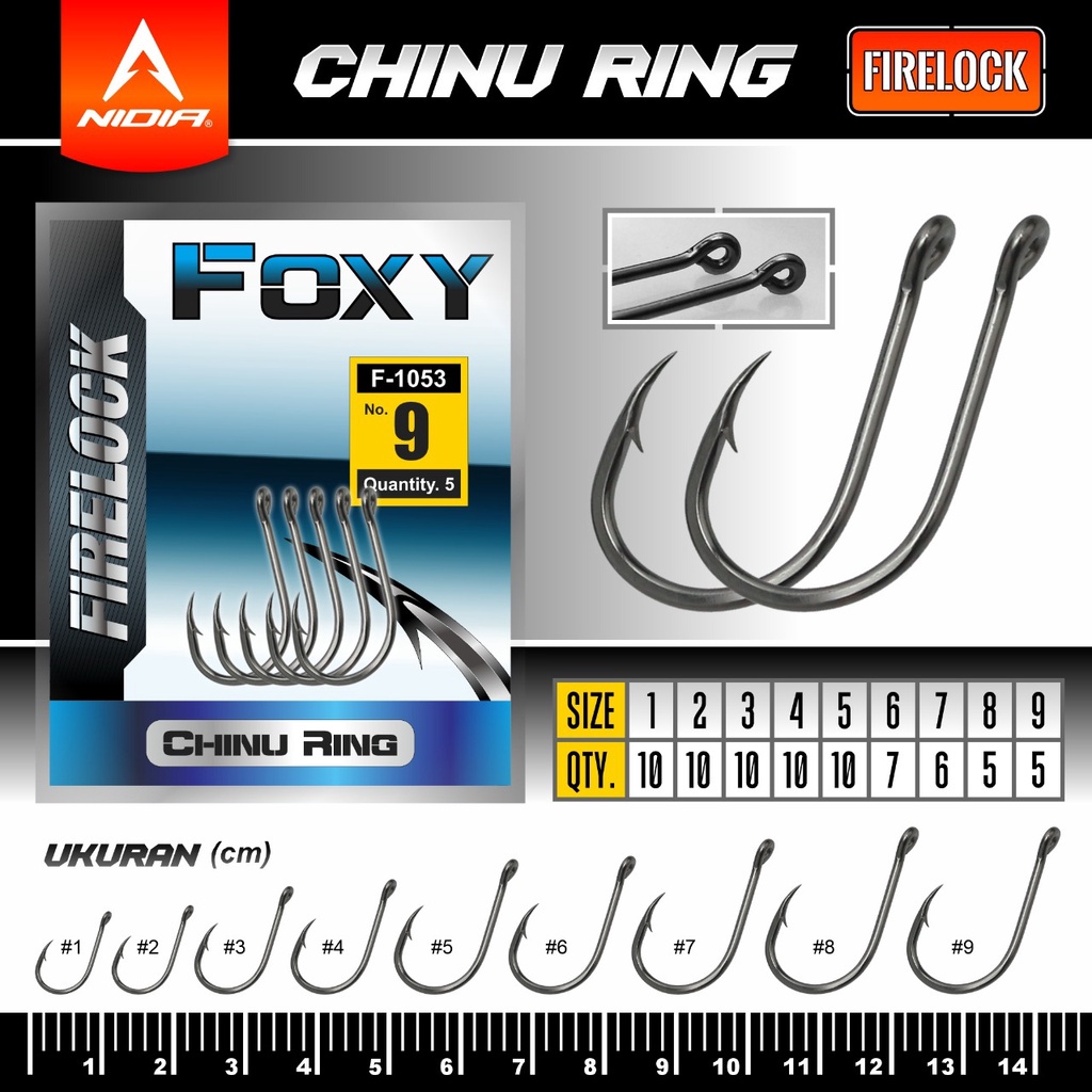 Kail Pancing Chinu 1053 Firelock Foxy Series Besar-1