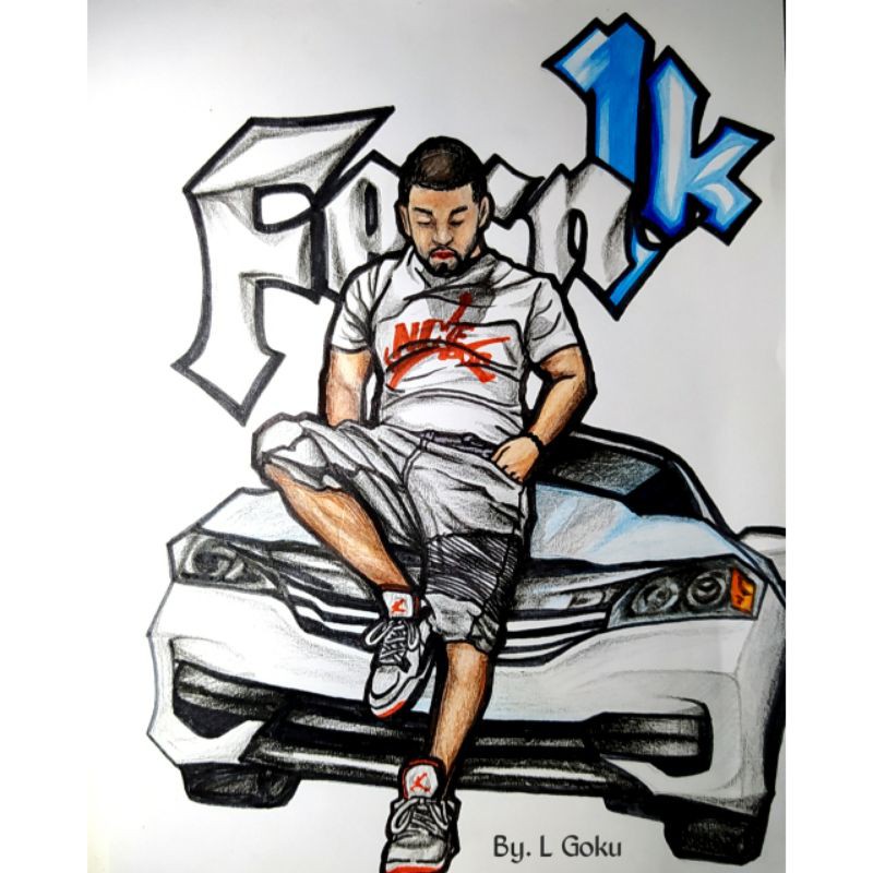 Kado Ulang Tahun Wanita Lukisan Karakter Karikatur