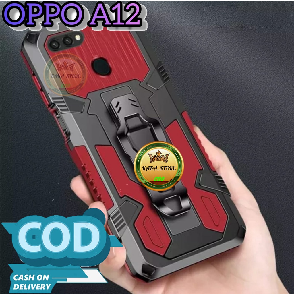 CASING HP OPPO A12 MODEL BARU HARD CASE KLIP KESING SILIKON STANDING CASE