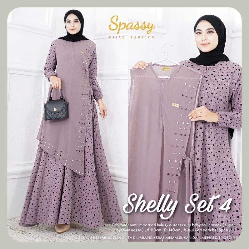 OFFICIAL STORE - SHELLY SET 4 BY SPASSY HIJAB ORIGINAL