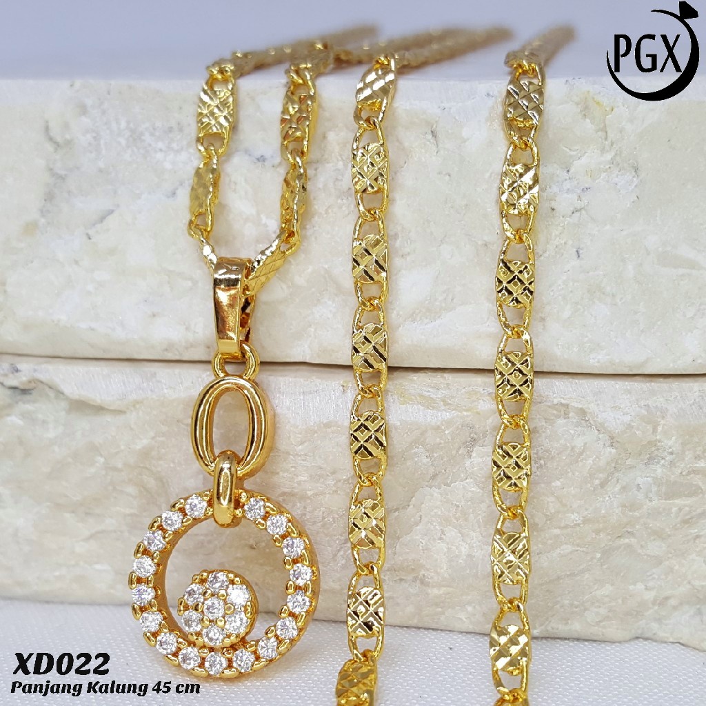 PGX Kalung Wanita Xuping Aksesoris Fashion Perhiasan Lapis Emas Premium - XD022