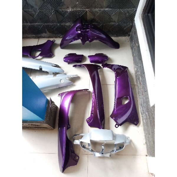 PAKET BODY HALUS SUPRA XX SILVER UNGU