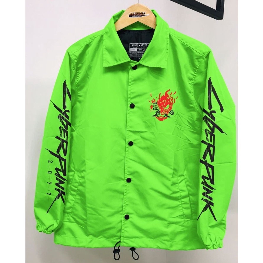 Waterproof Coach Neon Samurai Cyberpunk 2077 Jacket
