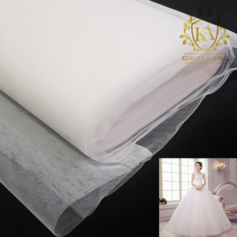 Kain Tile Tulle Tila Keras Kaku Hard Tulle per Yard (90cm/0,9meter) Murah Banget Multifungsi