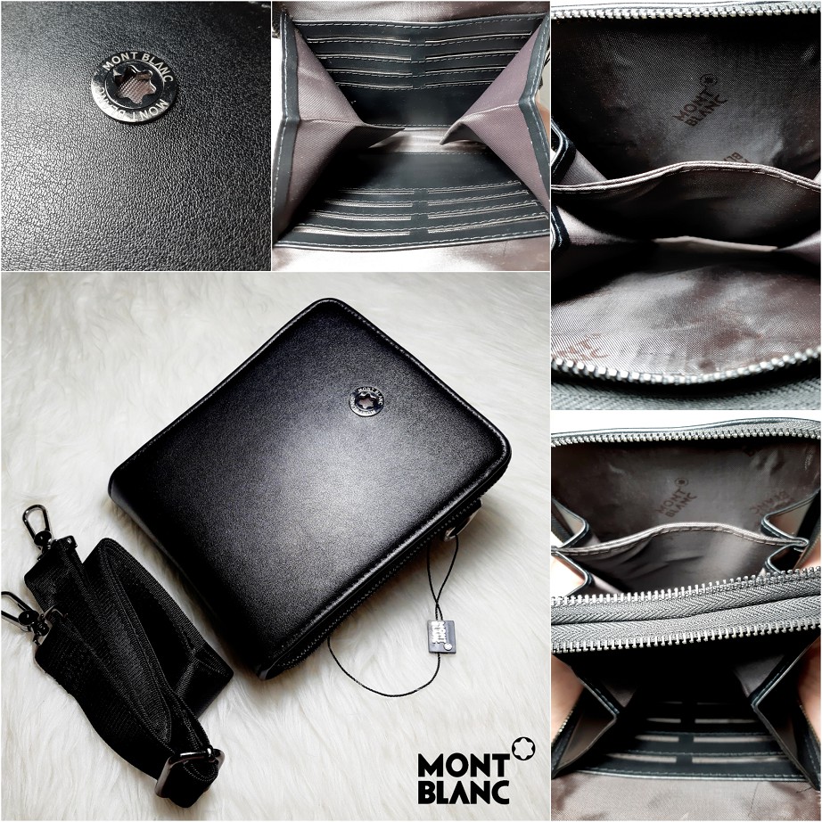 Tas Selempang Tangan Handbag Import Pria Cowok Montblanc Mont Blanc 2