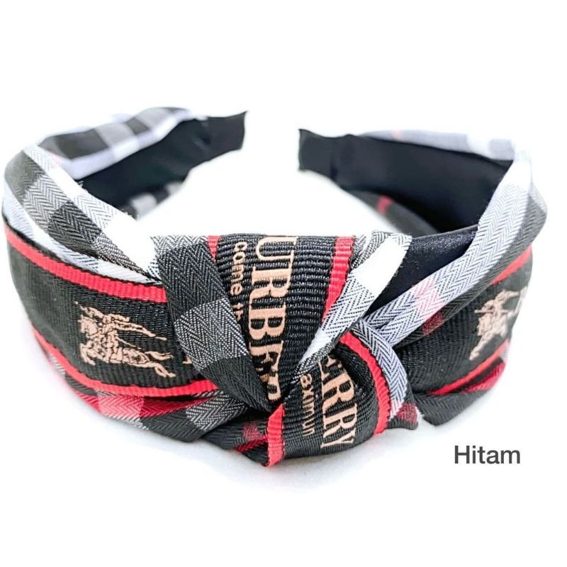 Bando korea Premium Quality Motif Burberryxx Bandana Lebar Import  Bando Korea Fendix Bahan Bagus Bandana import Branded Band B-88902