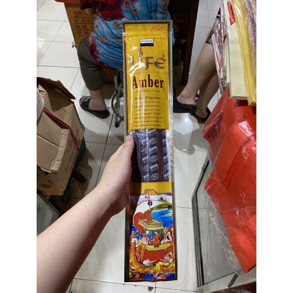 Hio dupa Life Darshan aroma Amber / Hio Dupa Life Darshan India Wangi Harum Incense Stick Batangan D