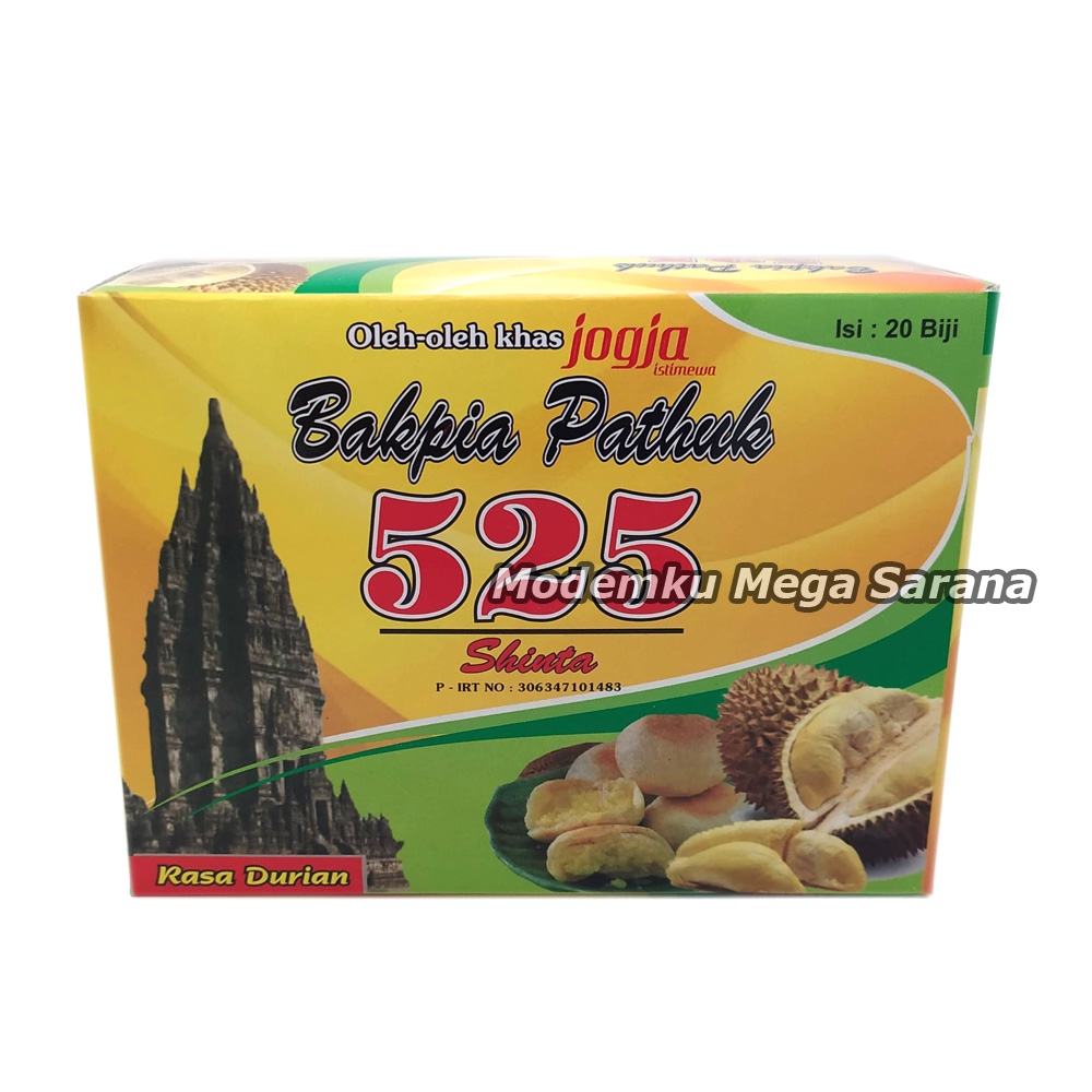 Bakpia Pathok 525 Asli Jogja - Kering - Rasa Durian - 20 biji