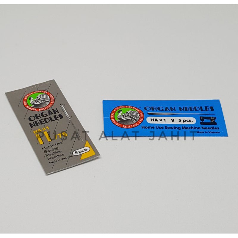 JARUM MESIN JAHIT HA X 1 HAX1 MERK ORGAN NEEDLES ASLI ORIGINAL JAPAN SEWING PORTABLE SEMUA MEREK-2
