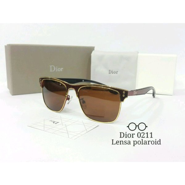 kacamata pria wanita cewek cowok dior 0211 polarized super