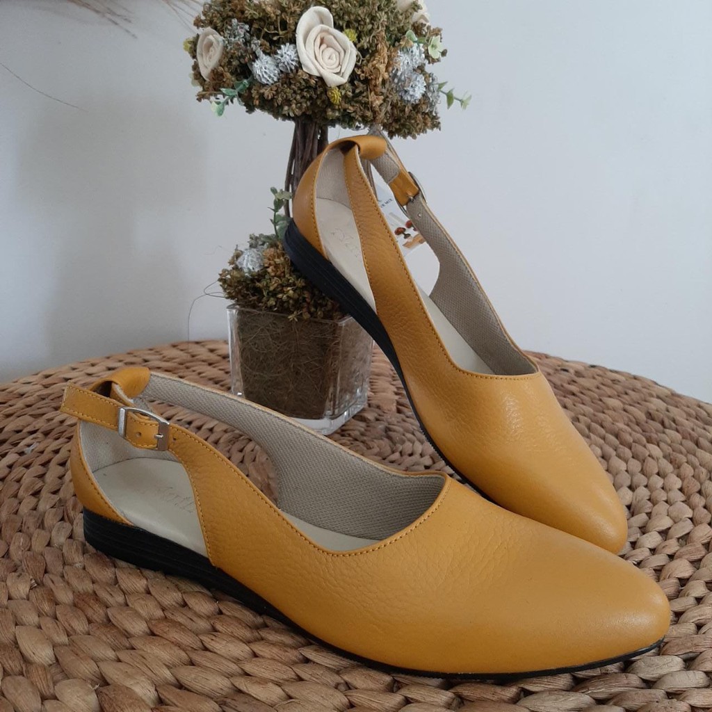 SEPATU PANTOFEL KULIT WANITA KERJA KULIT HIGH HEELS SEPATU KANTOR