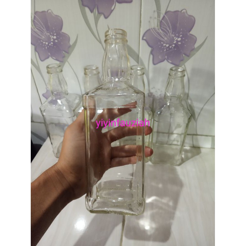 Botol bekas jack Daniel botol polos botol tempat ikan botol kaca