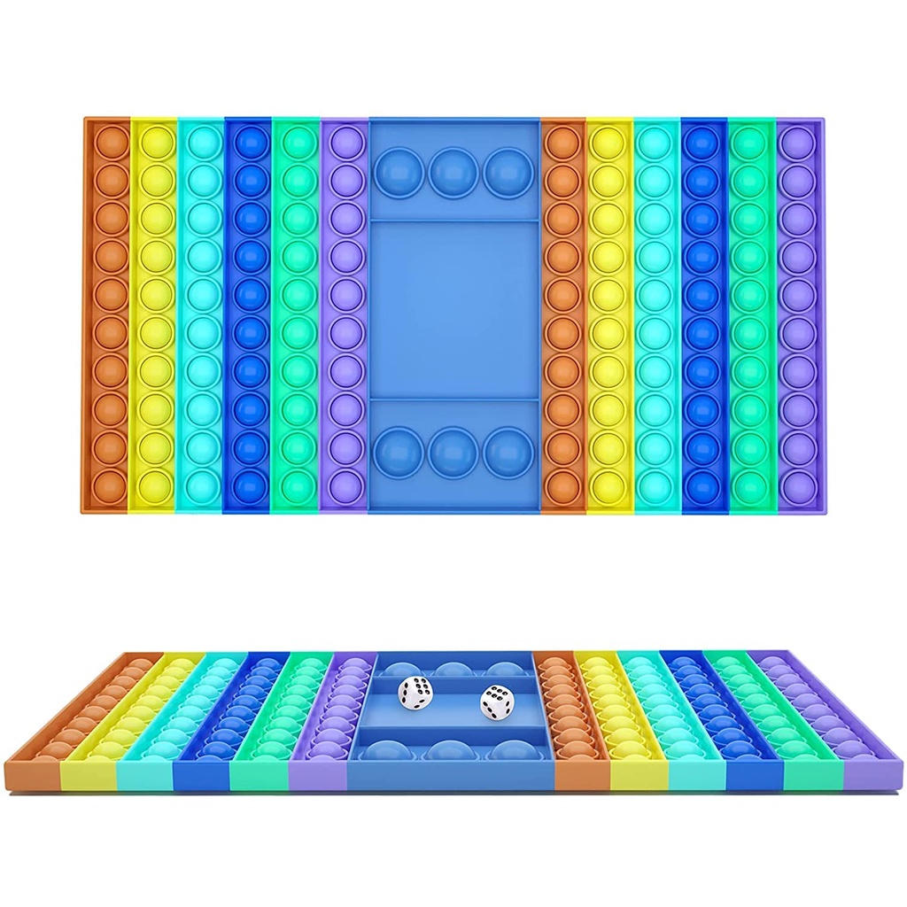 Mainan Papan Catur Giant electronic Pop It Eletronico Game Besar Warna Pelangi Untuk Anak