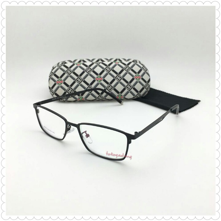 Frame Kacamata Metal Square 8003 Black