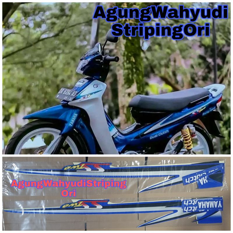STIKER STRIPING LIS BODY MOTOR YAMAHA FIZR SS TWO 2 BIRU SSTWO MALAYSIA EDITION FIZ R F1ZR ROAD RACE