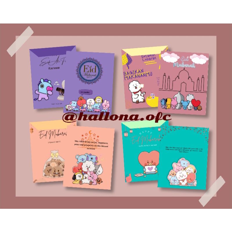 

AMPLOP LEBARAN (KPOP/BT21)