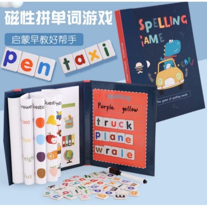 Medan Termurah Edukasi buku pintar Spelling Game Book Magnetic