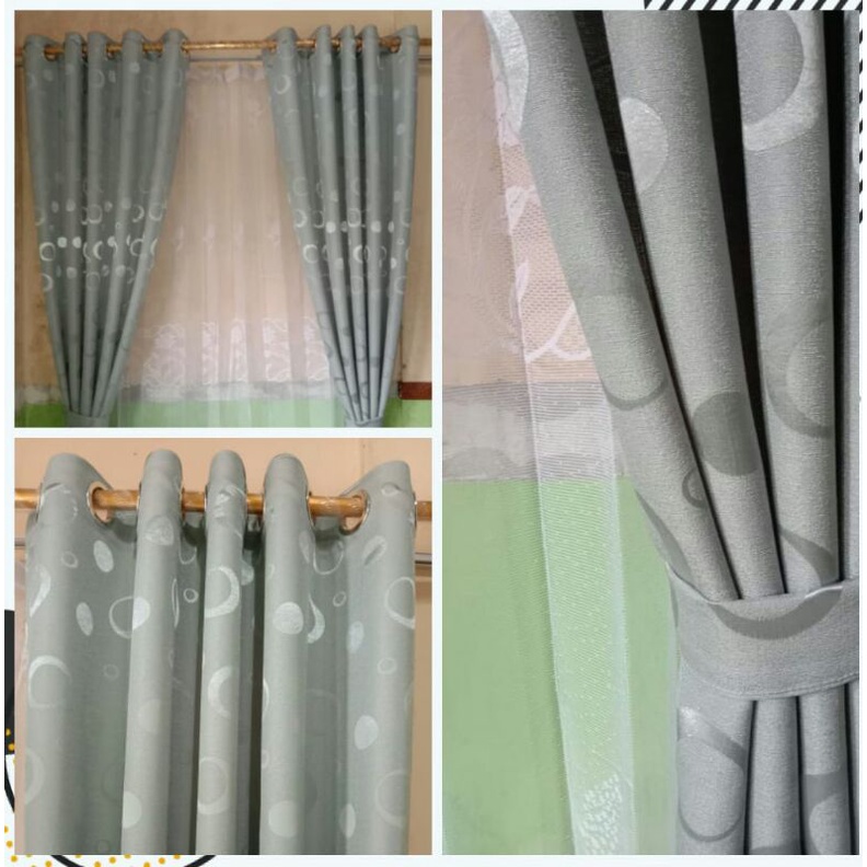 Gorden Motif Polkadot Minimalis Gorden Jendela Minimalis Hordeng Jendela Minimalis Kamar Gorden Jend