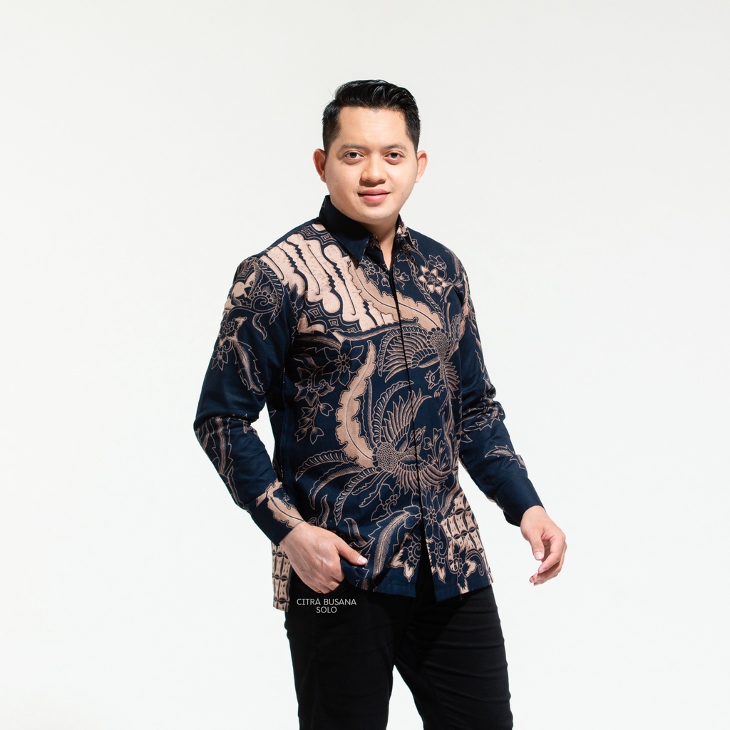 GAUTAMA Kemeja Batik Pria Full Furing Bahan Katun Primisima