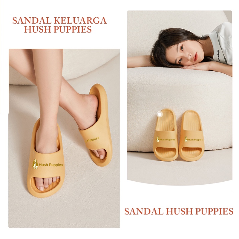 Sandal Hush Puppies Wanita Sendal Pasangan Rumah Tangga Non-Slip Kamar Mandi Mandi Sandal Dan Sandal Musim Panas SIZE 36-40