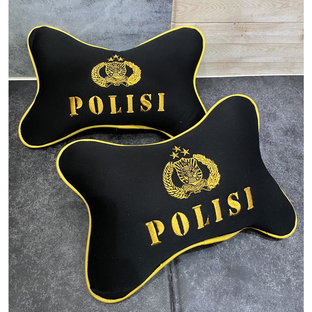 Bantal Mobil Police Hitam - Bantal Mobil - Bantal Kepala Polis*