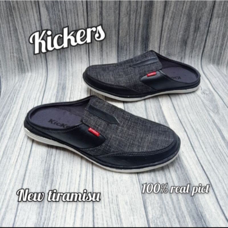 sepatu sandal kicker pria tiger navy white tiger