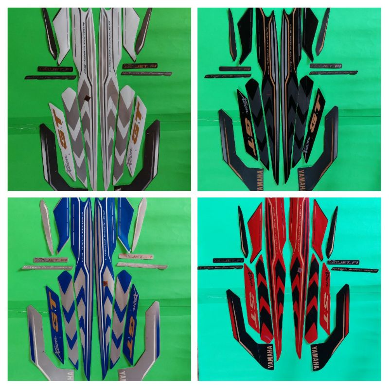 Striping Stiker Lis Les Body Motor Full Set Yamaha Xeon GT SE 125 2016 Standar Original Kualitas Dij
