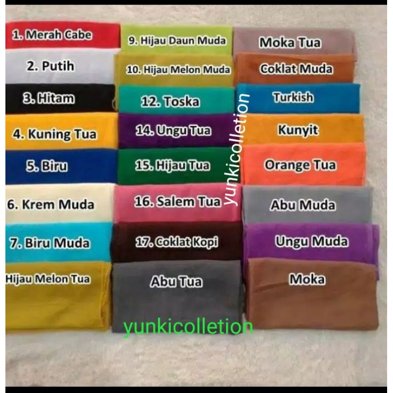 kerudung katun Paris polos segi empat nyaman d pakai | Shopee Indonesia