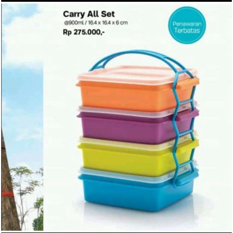Carry all set Tupperware dijual satuan/ecer