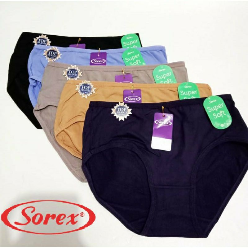 CELANA DALAM WANITA SOREX (ORIGINAL) ART 1239.MODEL MIDI PANTY SIZE : M - QL HARGA 1PCS